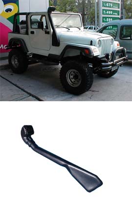 Snorkel p/ Jeep Willys ( com o Logo Jeep ) ( Marca axcel )