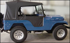 Capota Pissoletro Preto para Willys CJ5 de 1955 a 1983